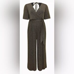 Torrid Shimmer Surplice Jumpsuit